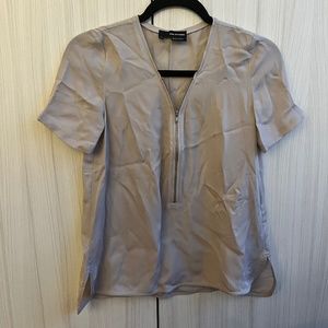 The Kooples front zip blouse